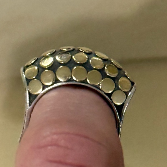 John Hardy Dot Collection 18k Gold/.925 Ring Size 6 - Picture 5 of 9